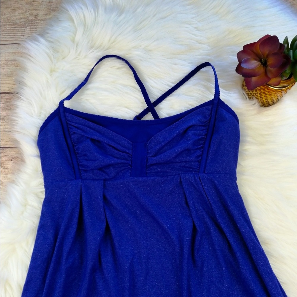 Lululemon Athletica Blue Build in Bra Tank Top
